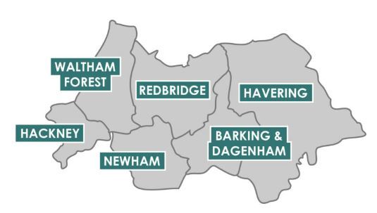 NEL Maths Hub Map